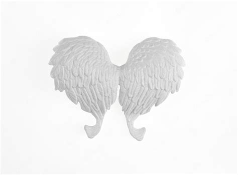 Premium Photo | White angel wings isolated on white background