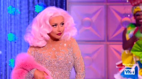 Christina Aguilera pretends to be Farrah Moan on Drag Race