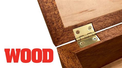 How To Mortise Box Hinges - WOOD magazine - YouTube