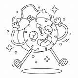 Premium Vector  Cute alarm Clock Is Ringing coloring Book sketch template