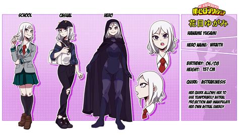 [OC][BNHA] Haname Character Sheet by AsraUnown on DeviantArt | Character sheet, Hero, Female ...