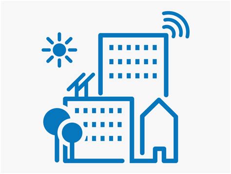 Smart Buildings & Iot - Smart City Icon Png, Transparent Png - kindpng