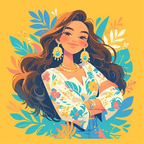 Premium Vector | Filipino Woman in Traditional Kundiman Singers Outfit