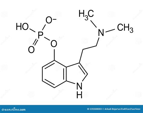 Psilocybin Chemical Formula, Molecular Structure Stock Vector ...