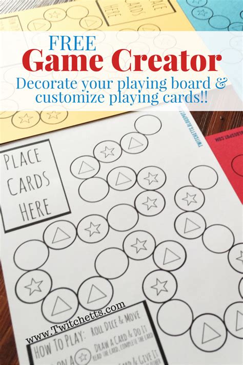 Homemade board game creator a free printable – Artofit