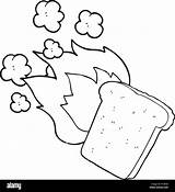 Toast Coloring Sheet Coloring Pages sketch template