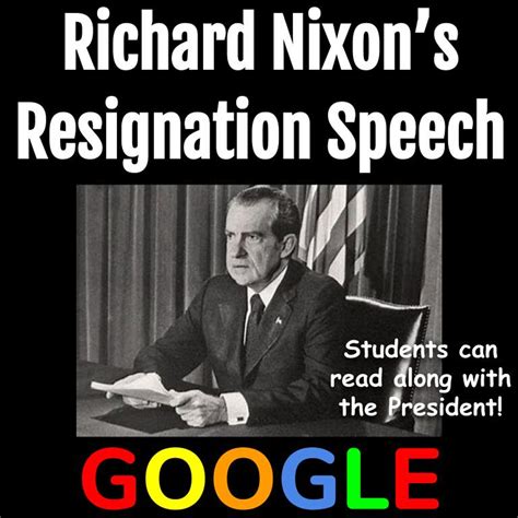 Richard Nixon's Resignation Speech - Amped Up Learning