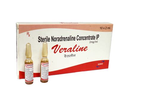 Noradrenaline 2ml Ampoule wholesaler retailer & distributor in Mumbai, Maharashtra