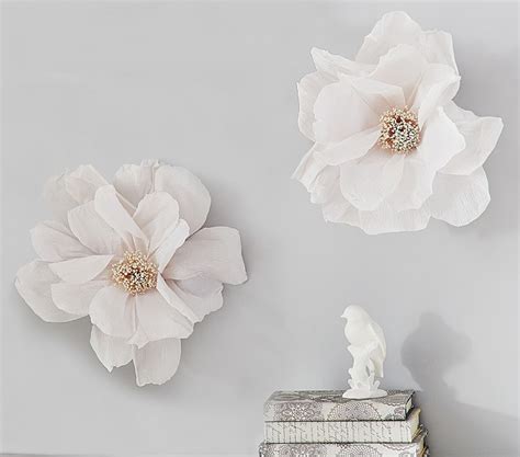 Crepe Paper Flower Decor Set of 2 | Kids Wall Decor | Pottery Barn Kids