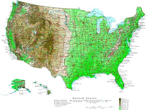 Population Density Map Of United States | Usa Map 2018