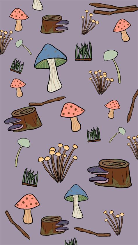 Mushroom Forest Wallpaper