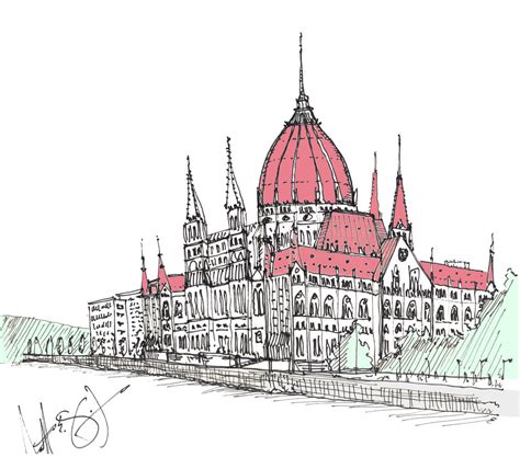 Parliament Sketch at PaintingValley.com | Explore collection of ...