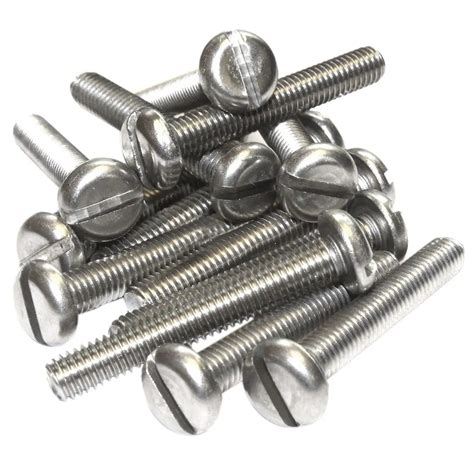 M5 Stainless Steel Machine Screws, Slotted Pan Head Bolts M5*16mm 20pcs-in Screws from Home ...