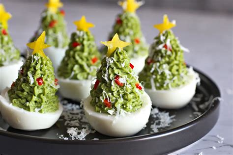 Deviled Egg Christmas Trees