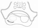 Pirate Mask Colouring Pirates Coloring Pages Cutting Activityvillage  sketch template
