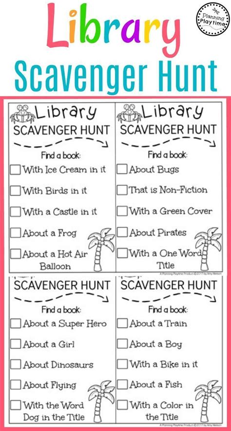 Summer Reading Activities - Planning Playtime | Library skills, Library lesson plans, Library ...