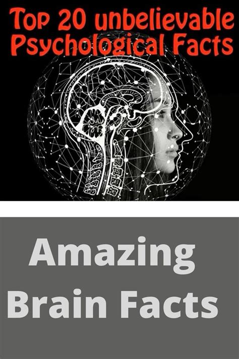 Here are 20 surprising facts about your brain. Facts About Humans, Brain Facts, Surprising Facts ...