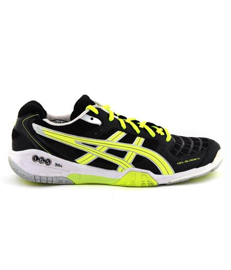 Asics Men Black Badminton Sports Shoes Gel-Blade 4 - Buy Asics Men ...