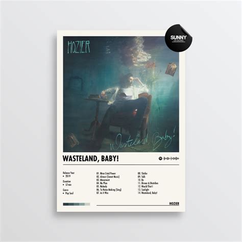 Hozier - Wasteland, Baby! | Album Cover Poster – Sunny Designs Posters