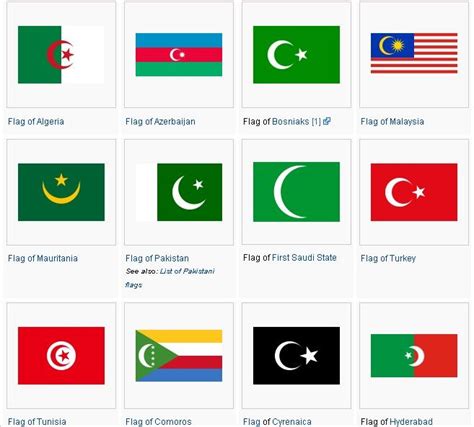 #FLAGS KNOWLEDGE flags of the world crescent moon and star #muslimsymbol #islamicsymbol ...