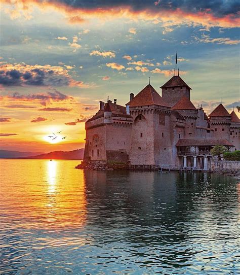 Chillon Castle , Switzerland | Switzerland tourist attractions, Scenery photography, Castle