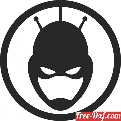 Download Ant Man logo marvel hXcy6 High quality free Dxf files, S