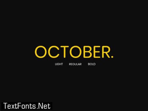 October Font