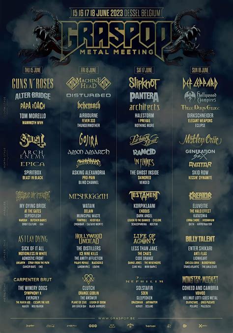 GRASPOP METAL MEETING 2023 Line Up Poster Print