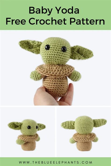 Baby Yoda Crochet Pattern: Free Amigurumi Crochet Pattern