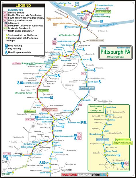 Pittsburgh PA Light Rail System