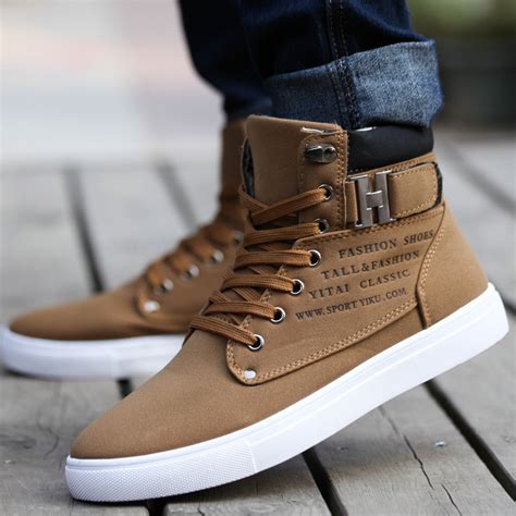 Hot 2016 Spring Autumn Men Casual Canvas Shoes Men Fashion High Top ...