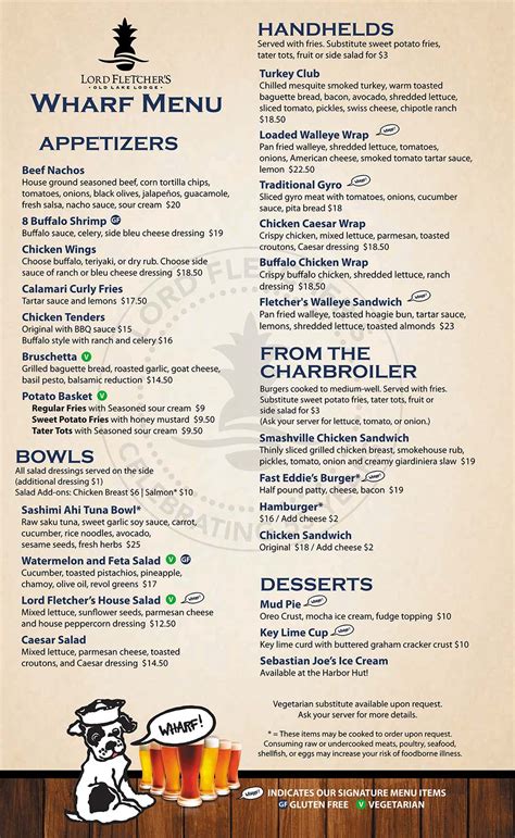 Wharf, Oar House & Takeout Menu