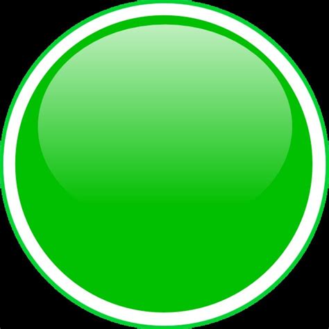 Green Button Icon free image download