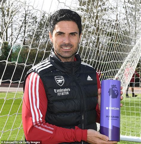 Arsenal boss Mikel Arteta named manager of the month for March after ...