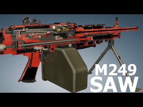 How a FN M249 SAW Works - YouTube