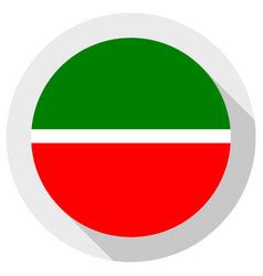 Tatarstan flag on flagpole icon Royalty Free Vector Image