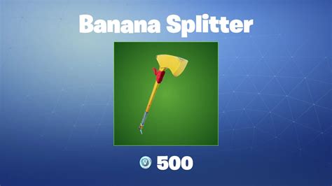 Banana Splitter | Fortnite Pickaxe - YouTube