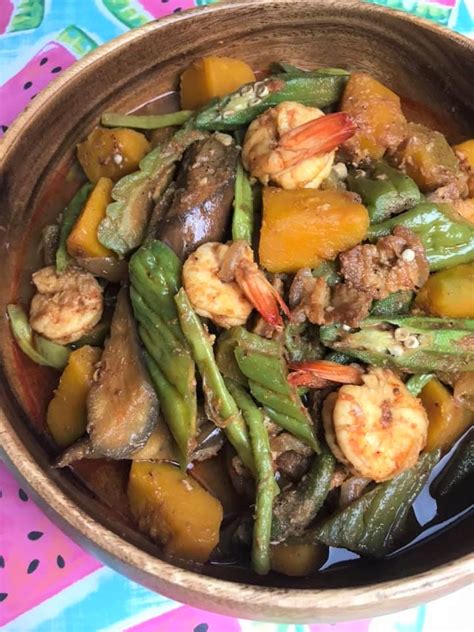 Pinakbet with Pork, Shrimp and Bagoong