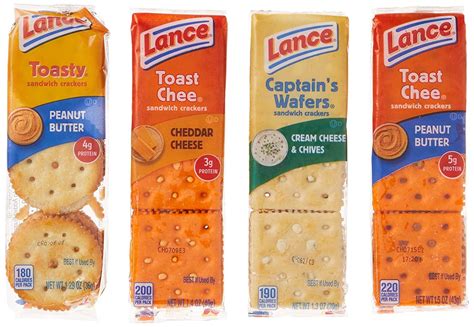 Lance Variety Pack 40 Count - 56.8 oz | Assorted Crackers & Cookies