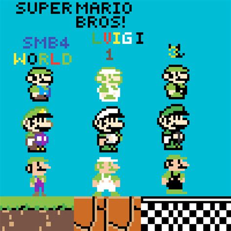 Pixilart - SMB Crossover Luigi by sig7productions