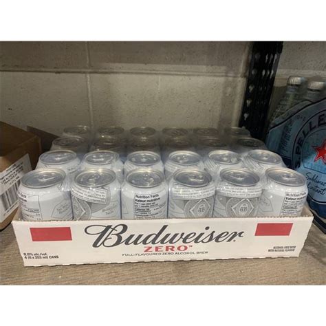 Budweiser Zero Alcohol Free Beer 24x355ml