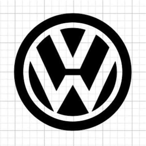 VW Volswagen Emblem Logo Bug Bus Wagon Vinyl Decal for | Etsy