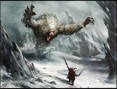 Snow Monster | Fantasy beasts, Fantasy creatures, Fantasy monster