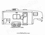 5th Wheel Camper Coloring Pages sketch template
