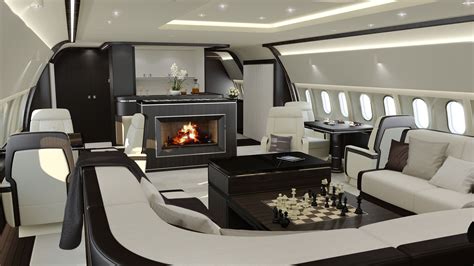 Marvelous Private Jet Interior Design Companies With Modern Leather ...