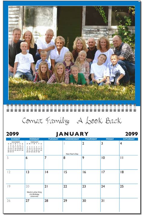 DOUBLE THICK Personalized Photo Calendar - Family Deluxe: Calendar Company