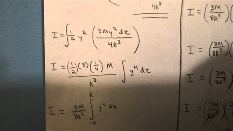 Moment of Inertia Derivation - Solid Sphere - YouTube