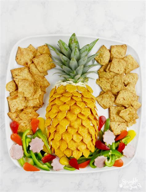 Pineapple Cheeseball Platter ⋆ Sprinkle Some Fun