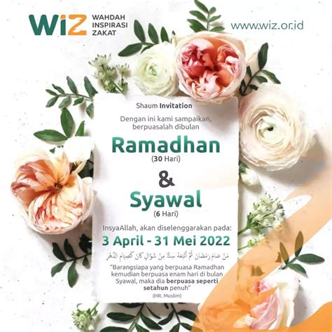 Puasa Syawal - WAHDAH INSPIRASI ZAKAT