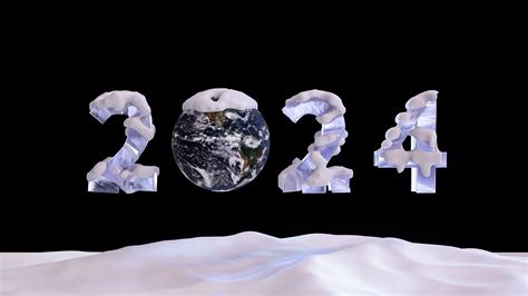 2024 New year Wallpaper 4K, 5K, Snow covered, Earth